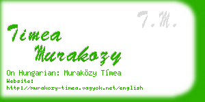 timea murakozy business card