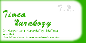 timea murakozy business card